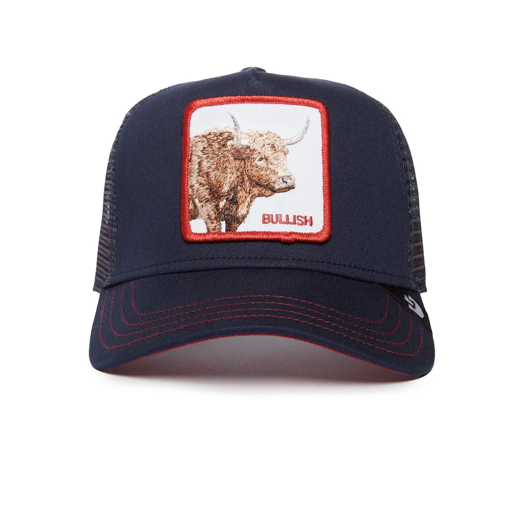 Goorin Bros - Animal Trucker Cap - Bull Fan - Bullish - Navy