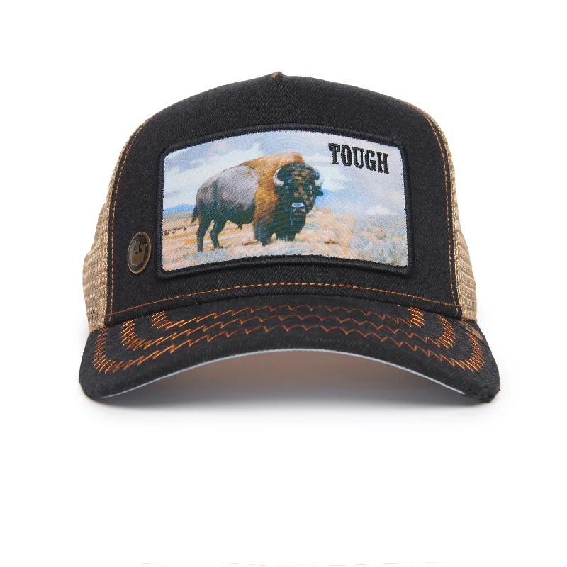 Goorin Bros - Animal Trucker Cap - Buffalo - Tough - Black - Vintage Look