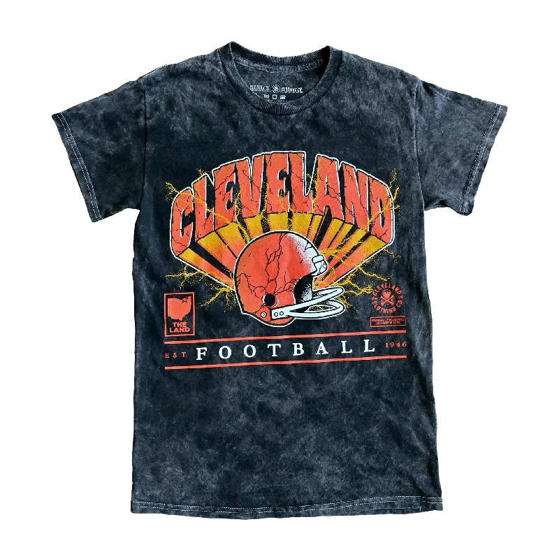 Cleveland Lightning Helmet - Unisex Crew T-Shirt