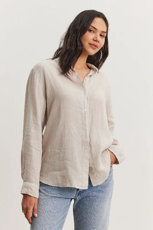 WILLOW LINEN BUTTON-UP SHIRT