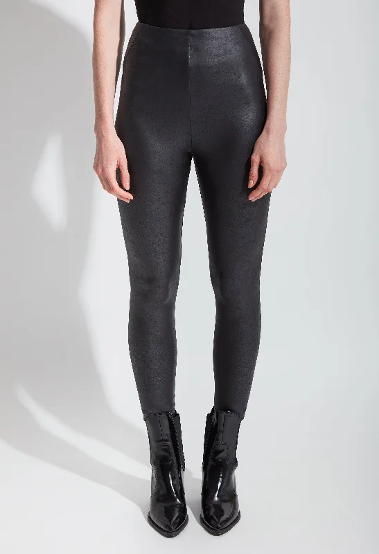 Textured Leather Legging