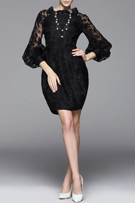 DL Exotic & Chic Eva Black Organza Dress - Best Selling, Little Black Dress