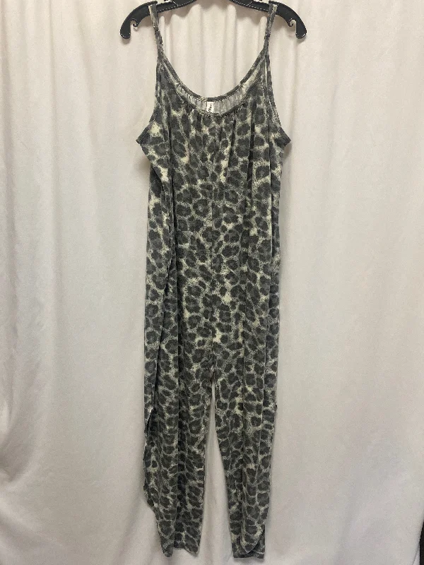 Jumpsuit By Zenana Outfitters In Animal Print, Size: 2x