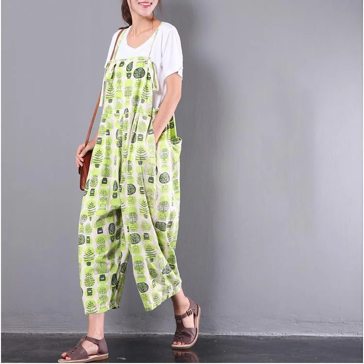 new light green unique stylish pants plus size casual jumpsuit pants