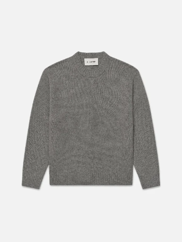 Cashmere Crewneck Sweater -- Gris