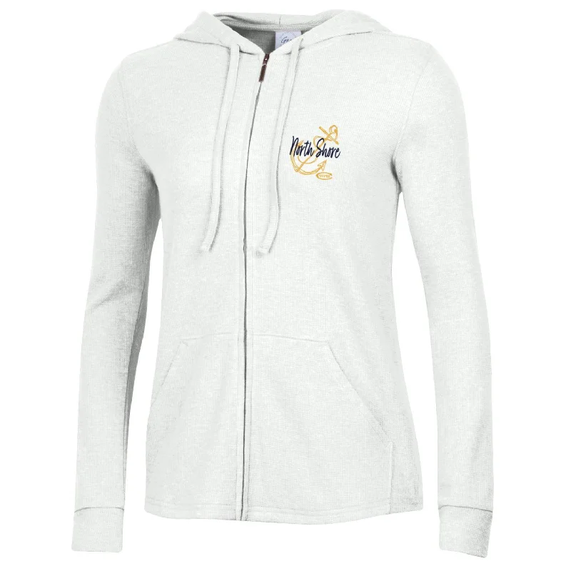 North Shore Waffle Full Zip - Winter White