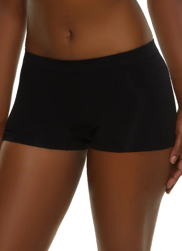 Solid Seamless Boyshort Panty