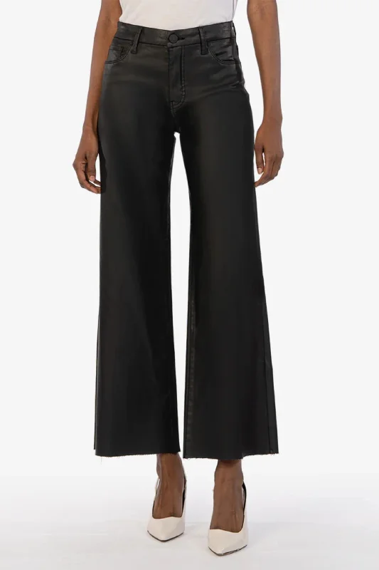 Meg HR Fab Ab Coated Wide Leg