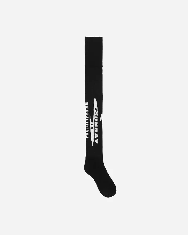 Overknee Football Socks Black