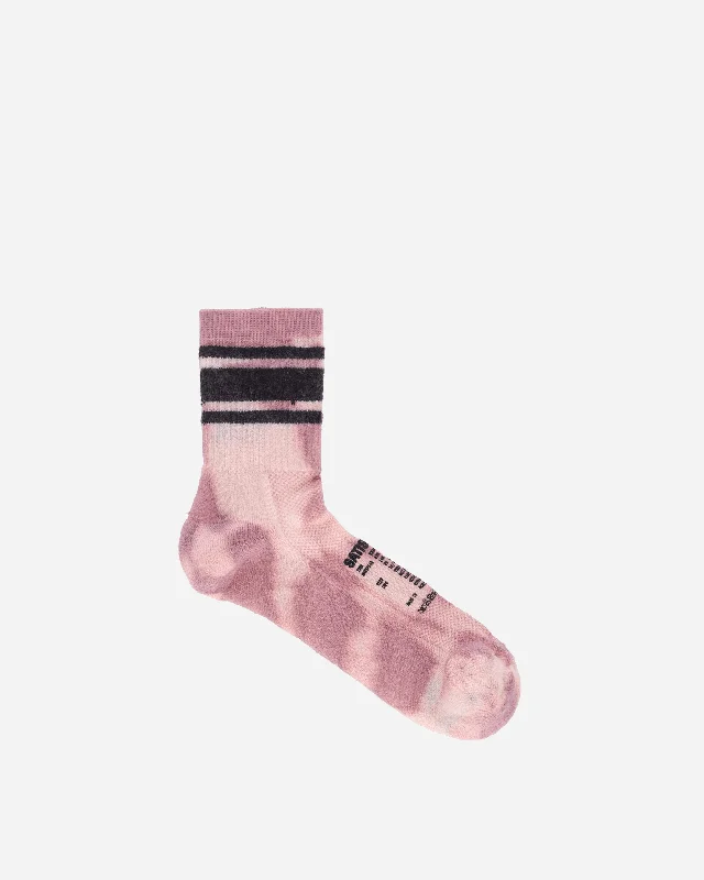 Merino Tube Socks Pink Dye