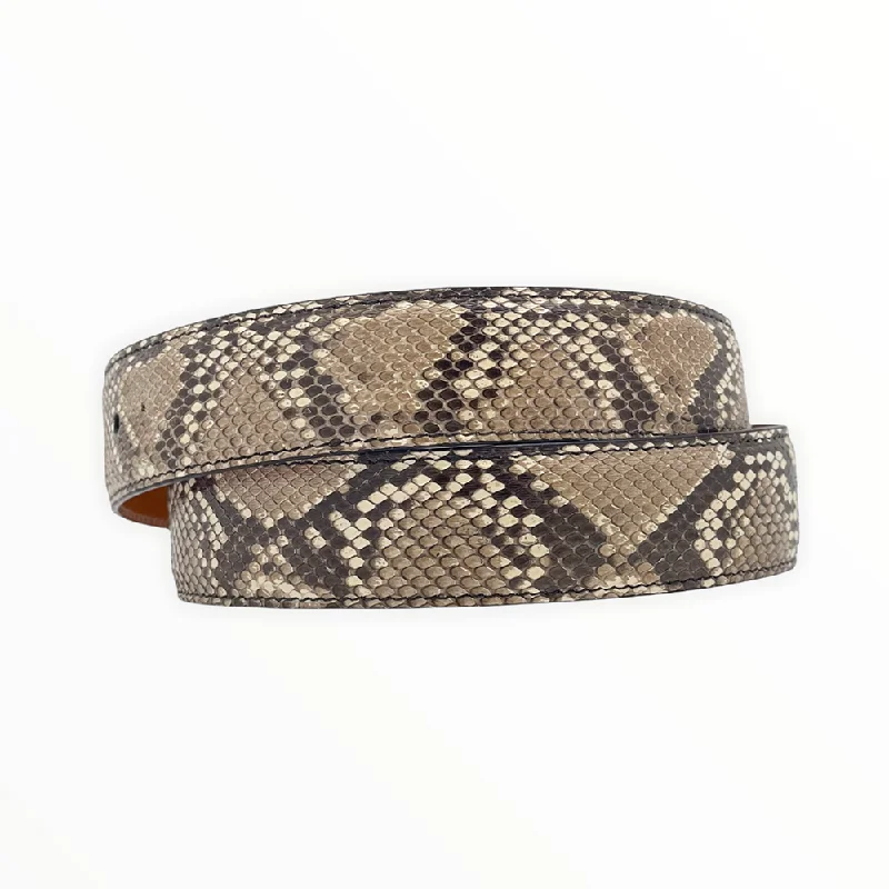 Black & White Python Belt Straps