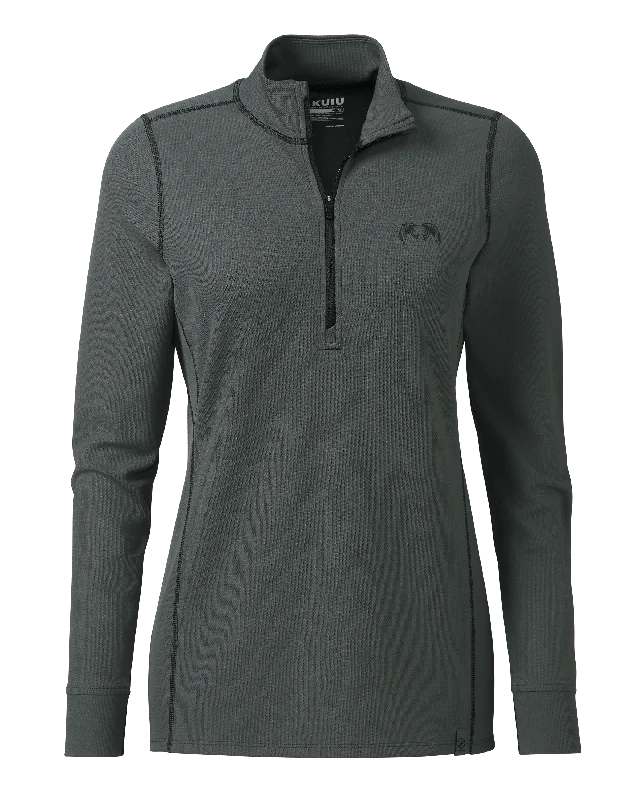 Women's PRO Merino 200 Zip-T | Gunmetal