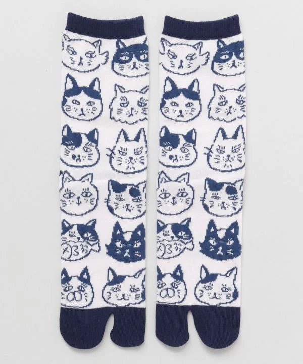 Tabi Socks - Neko no Kao 23-25cm