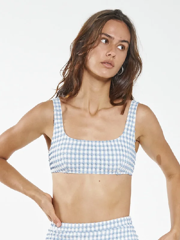 Gigi Square Bikini Top - Blue