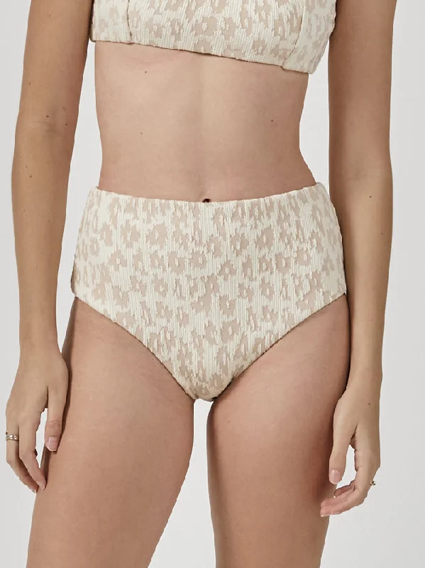 Glitch High Waist Bikini Bottom - Sunlight