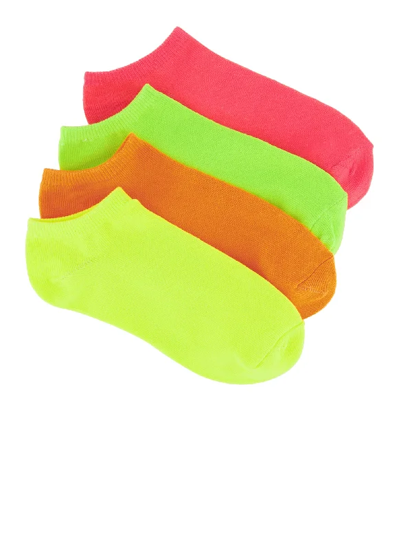 Neon Assorted Socks 4 Pack