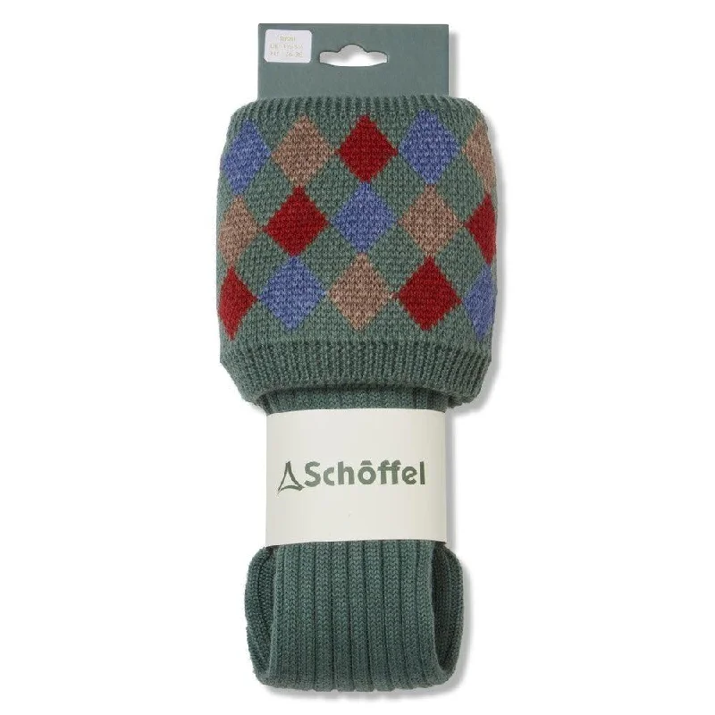 Schoffel Ladies Ptarmigan shooting sock green rose