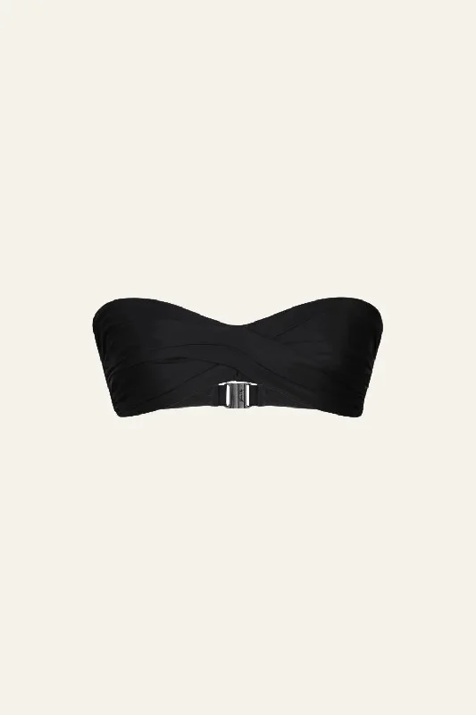 Tangarana Bikini Top in Black