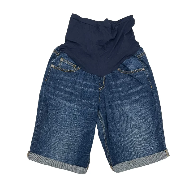 BLUE DENIM MAT SHORTS by INDIGO BLUE Size:L