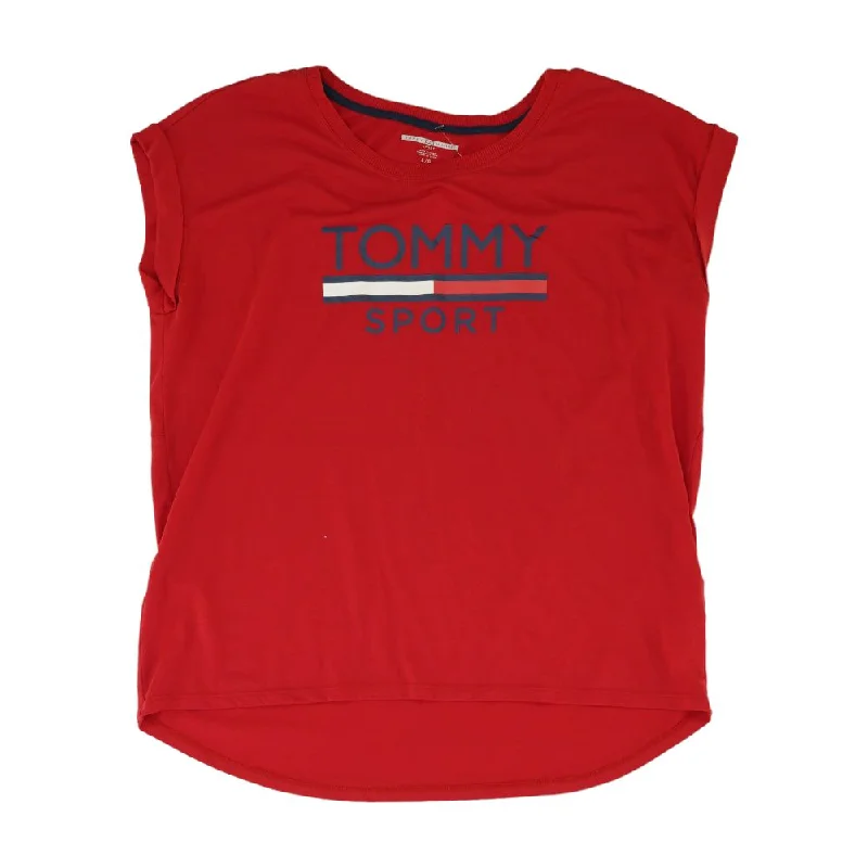 Red Solid Active T-Shirt