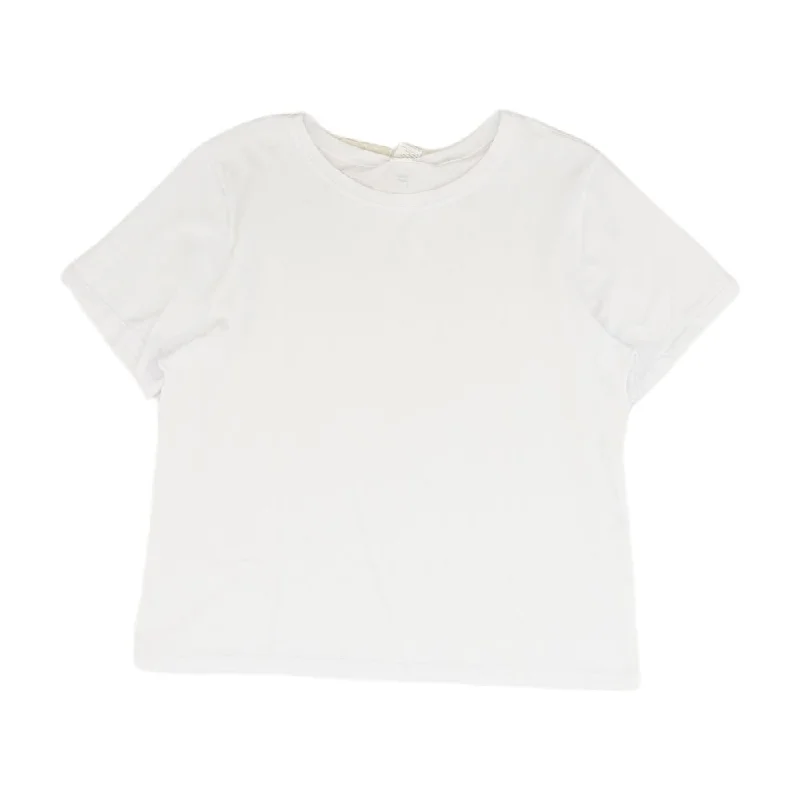 White Solid Active T-Shirt