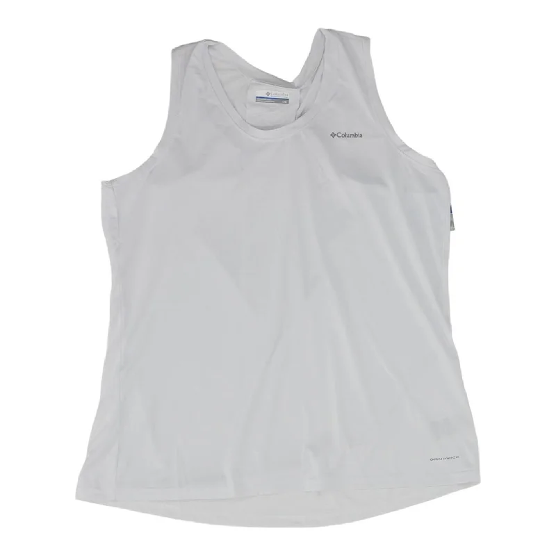 White Solid Active Tank